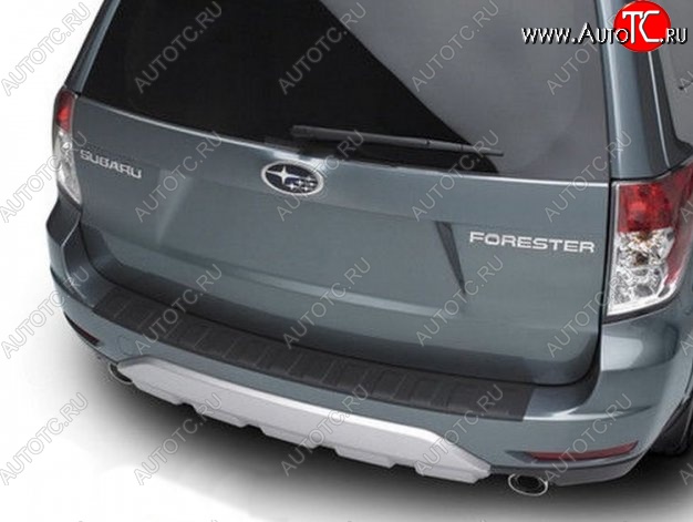 12 049 р. Накладка на задний бампер CT Subaru Forester SH (2008-2013) (Неокрашенная)  с доставкой в г. Москва