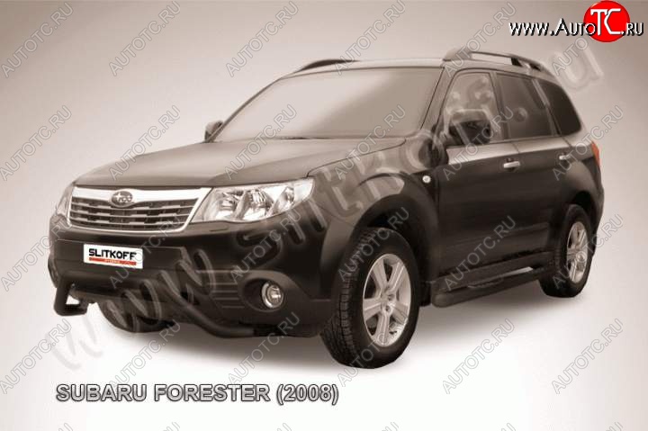 15 849 р. Кенгурятник d57 мини Subaru Forester SH (2008-2013) (Цвет: серебристый)  с доставкой в г. Москва