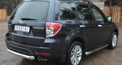 15 999 р. Одинарная защита заднего бампера из трубы диаметром 76 мм SLITKOFF Subaru Forester SH (2008-2013)  с доставкой в г. Москва. Увеличить фотографию 4