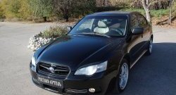 859 р. Реснички на фары RA Subaru Legacy BL/B13 дорестайлинг седан (2003-2006) (Неокрашенные)  с доставкой в г. Москва. Увеличить фотографию 2