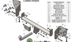 6 699 р. Фаркоп Лидер Плюс.  Subaru Outback  BR/B14 (2009-2013) дорестайлинг универсал (Без электропакета)  с доставкой в г. Москва. Увеличить фотографию 4