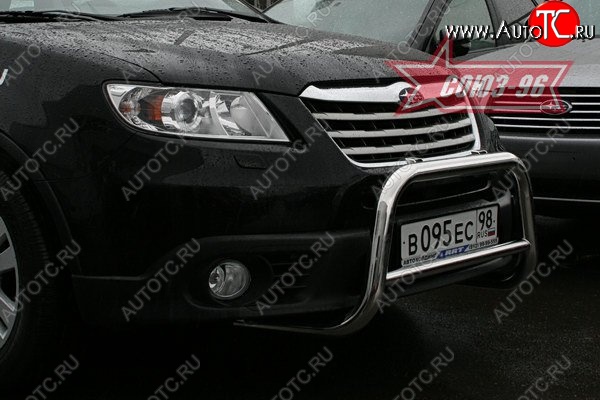 11 789 р. Защита переднего бампера Souz-96 (d60) Subaru Tribeca (2008-2014)  с доставкой в г. Москва