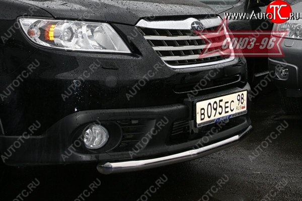 11 069 р. Защита переднего бампера одинарная Souz-96 (d60) Subaru Tribeca (2008-2014)  с доставкой в г. Москва