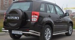 17 649 р. Защита заднего бампера (Ø63 и 42 мм, нержавейка) SLITKOFF Suzuki Grand Vitara JT 5 дверей 2-ой рестайлинг (2012-2016)  с доставкой в г. Москва. Увеличить фотографию 4