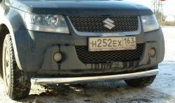 9 499 р. Защита переднего бампера d75x42 мм Металл Дизайн Suzuki Grand Vitara JT 3 двери дорестайлинг (2005-2008) (полированная нержавейка)  с доставкой в г. Москва. Увеличить фотографию 1