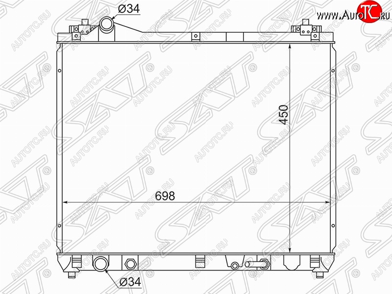 6 599 р. Радиатор двигателя SAT  Suzuki Escudo ( 5,  3) - Grand Vitara ( JT 5 дверей,  JT 3 двери)  с доставкой в г. Москва