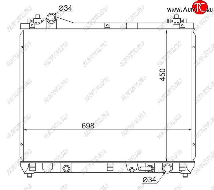 10 699 р. Радиатор двигателя SAT  Suzuki Escudo ( 5,  3) - Grand Vitara ( JT 5 дверей,  JT 3 двери)  с доставкой в г. Москва
