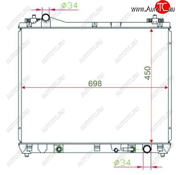 8 599 р. Радиатор двигателя SAT  Suzuki Escudo ( 5,  3) - Grand Vitara ( JT 5 дверей,  JT 3 двери)  с доставкой в г. Москва