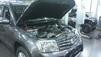 Упоры капота Russtal Suzuki Grand Vitara JT 3 двери дорестайлинг (2005-2008)