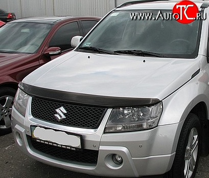 2 879 р. Дефлектор капота NovLine Suzuki Grand Vitara JT 3 двери дорестайлинг (2005-2008)  с доставкой в г. Москва