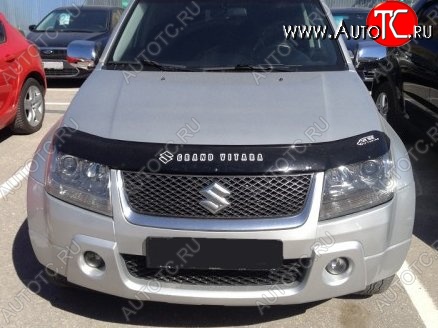 999 р. Дефлектор капота Russtal Suzuki Grand Vitara JT 3 двери дорестайлинг (2005-2008)  с доставкой в г. Москва