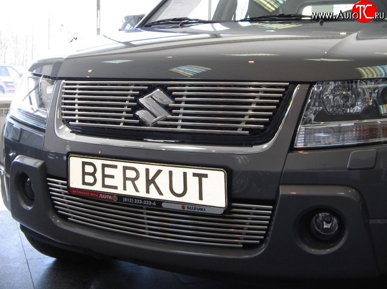 4 389 р. Декоративная вставка воздухозаборника (V2.4/3.2) Berkut Suzuki Grand Vitara JT 5 дверей дорестайлинг (2005-2008)  с доставкой в г. Москва