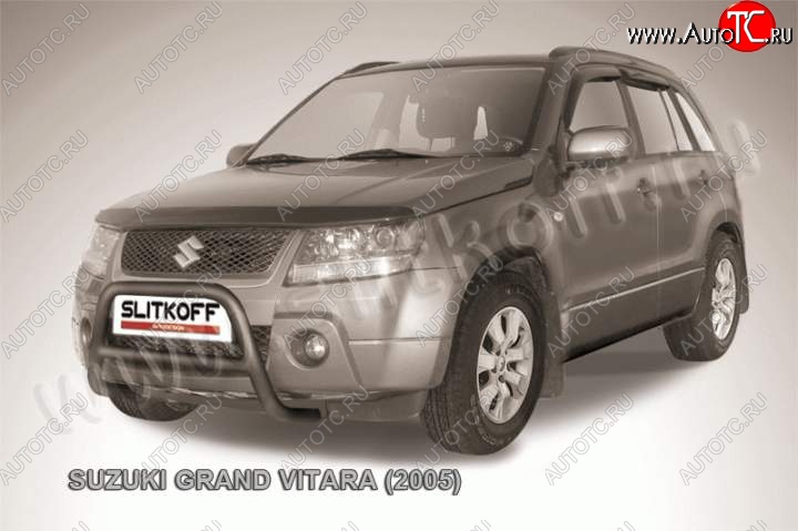 16 899 р. Кенгурятник d57 низкий  Suzuki Grand Vitara ( JT 3 двери,  JT 5 дверей) (2008-2012) 1-ый рестайлинг, 1-ый рестайлинг (Цвет: серебристый)  с доставкой в г. Москва