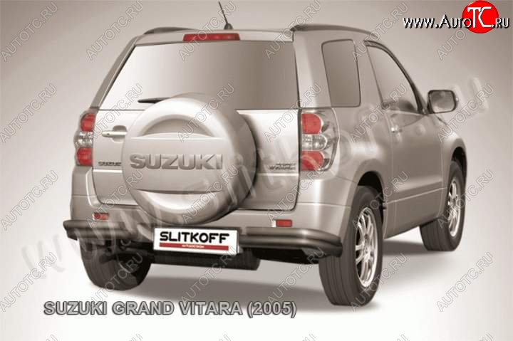 7 749 р. Уголки d57+d42 двойные Suzuki Grand Vitara JT 3 двери дорестайлинг (2005-2008) (Цвет: серебристый)  с доставкой в г. Москва