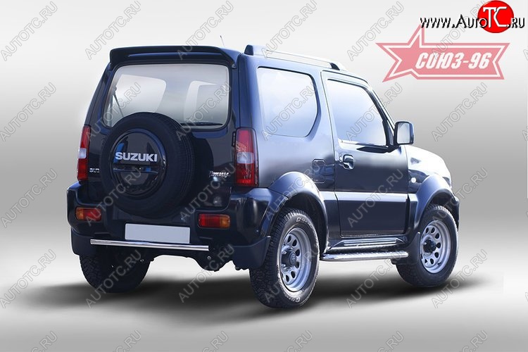 8 279 р. Защита заднего бампера Souz-96 (d42) Suzuki Jimny JB23/JB43 2-ой рестайлинг (2012-2018)  с доставкой в г. Москва