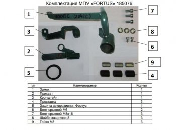 11 749 р. Замок КПП FORTUS АТ Suzuki Vitara LY дорестайлинг (2015-2019)  с доставкой в г. Москва. Увеличить фотографию 3