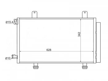 Радиатор кондиционера SAT Suzuki SX4 GYA,GYB  рестайлинг, хэтчбэк (2010-2016)