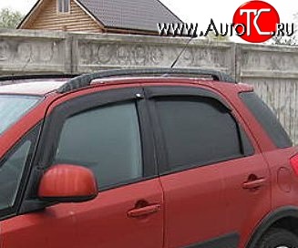 999 р. Комплект дефлекторов окон (ветровиков) 4 шт. (хетчбек) Russtal Suzuki SX4 GYA,GYB  рестайлинг, хэтчбэк (2010-2016)  с доставкой в г. Москва