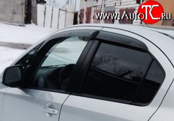 999 р. Комплект дефлекторов окон (ветровиков) 4 шт. (седан) Russtal Suzuki SX4 GYA,GYB  рестайлинг, хэтчбэк (2010-2016)  с доставкой в г. Москва