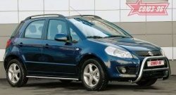 9 899 р. Защита переднего бампера Souz-96 (d60) Suzuki SX4 GYA,GYB  рестайлинг, хэтчбэк (2010-2016)  с доставкой в г. Москва. Увеличить фотографию 1