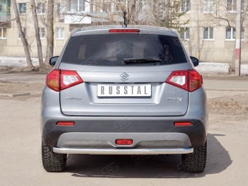 15 999 р. Одинарная защита заднего бампера из трубы диаметром 63 мм SLITKOFF Suzuki Vitara LY дорестайлинг (2015-2019)  с доставкой в г. Москва. Увеличить фотографию 2