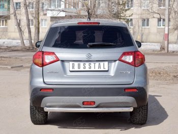 16 899 р. Одинарная защита заднего бампера из трубы диаметром 63 мм SLITKOFF Suzuki Vitara LY дорестайлинг (2015-2019)  с доставкой в г. Москва. Увеличить фотографию 3