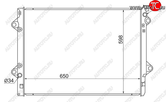 7 999 р. Радиатор двигателя SAT (5VZ/1GR/3RZ/2TR)  Toyota 4Runner  N210 - Land Cruiser Prado ( J120,  J150)  с доставкой в г. Москва