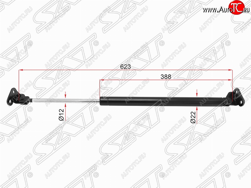 1 279 р. Левый упор крышки багажника (газовый) SAT Toyota 4Runner N180 рестайлинг (2000-2002)  с доставкой в г. Москва