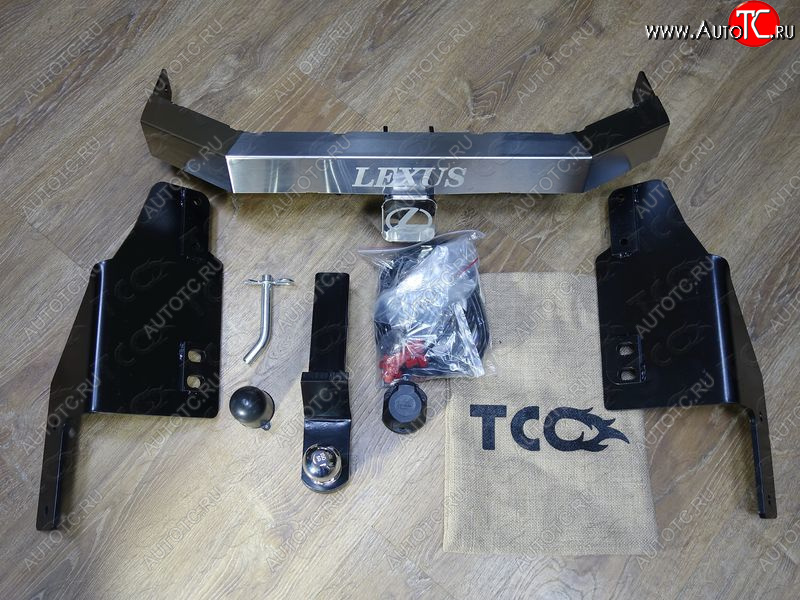 23 699 р. Фаркоп (тягово-сцепное устройство) TCC  Toyota Land Cruiser Prado  J150 (2009-2020) дорестайлинг, 1-ый рестайлинг, 2-ой рестайлинг (оцинкованный, шар Е нержавейка, надпись Prado)  с доставкой в г. Москва