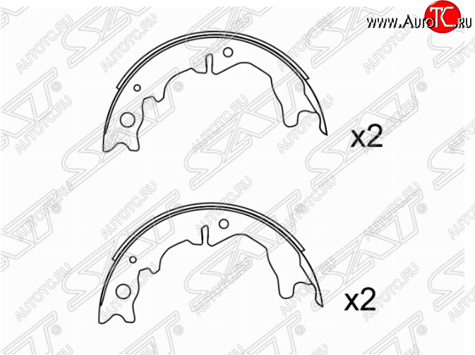 2 699 р. Колодки ручного тормоза SAT  Toyota Altezza - Verossa  с доставкой в г. Москва
