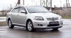 549 р. Реснички на фары RA  Toyota Avensis ( T250 седан,  T250 универсал) (2003-2006) дорестайлинг, дорестайлинг (Неокрашенные)  с доставкой в г. Москва. Увеличить фотографию 5