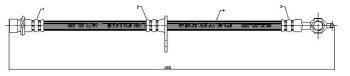 Тормозной шланг SAT (передний, правый) Toyota Gaia XM10 рестайлинг (2001-2004)