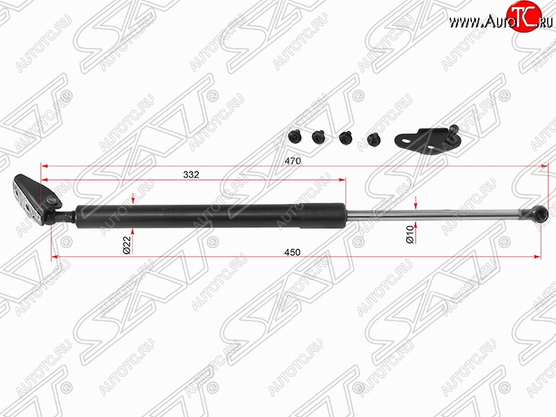 1 429 р. Правый газовый упор крышки багажника SAT Toyota Caldina T210 дорестайлинг универсал (1997-1999)  с доставкой в г. Москва