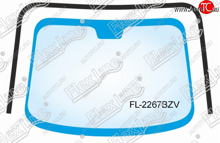 2 569 р. Молдинг лобового стекла FlexLine Toyota Camry XV30 дорестайлинг (2001-2004)  с доставкой в г. Москва