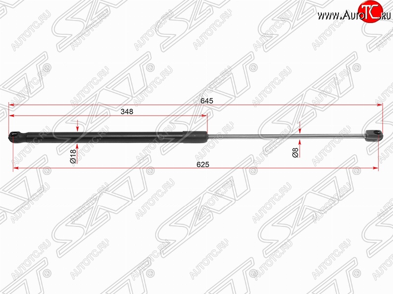 2 299 р. Газовый упор капота SAT  Toyota Camry  XV70 (2017-2021) дорестайлинг  с доставкой в г. Москва