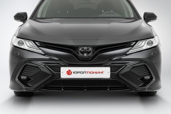 17 999 р. Накладка в центральный воздухозаборник переднего бампера Harius  Toyota Camry  XV70 (2017-2021) дорестайлинг (Неокрашенная)  с доставкой в г. Москва. Увеличить фотографию 5