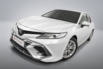 17 999 р. Накладка в центральный воздухозаборник переднего бампера Harius  Toyota Camry  XV70 (2017-2021) дорестайлинг (Неокрашенная)  с доставкой в г. Москва. Увеличить фотографию 3