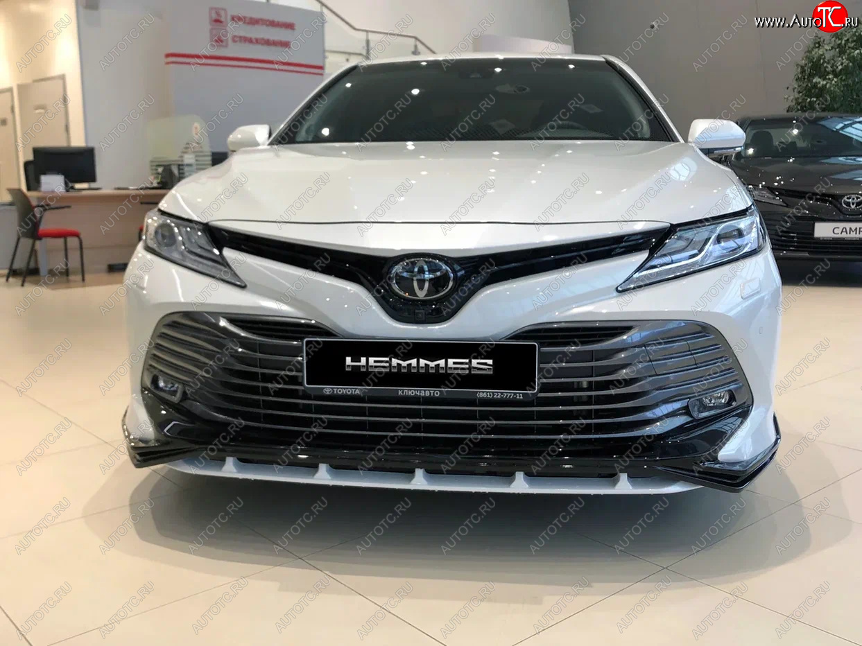 16 899 р. Накладка переднего бампера HEMMES  Toyota Camry  XV70 (2017-2021) дорестайлинг  с доставкой в г. Москва