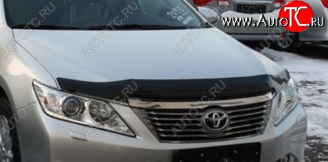 3 199 р. Дефлектор капота NovLine-Autofamily (рестайлинг) Toyota Camry XV50 дорестайлинг (2011-2014)  с доставкой в г. Москва