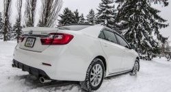 3 599 р. Диффузор заднего бампера Sport  Toyota Camry  XV50 (2011-2014) дорестайлинг (Под окраску, Неокрашенный)  с доставкой в г. Москва. Увеличить фотографию 2