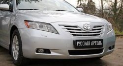 1 169 р. Реснички на фары RA (укороченные) Toyota Camry XV40 дорестайлинг (2006-2008) (Неокрашенные)  с доставкой в г. Москва. Увеличить фотографию 3