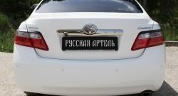 1 239 р. Реснички на фонари (рестайлинг) RA Toyota Camry XV40 рестайлинг (2009-2011) (Неокрашенные)  с доставкой в г. Москва. Увеличить фотографию 2