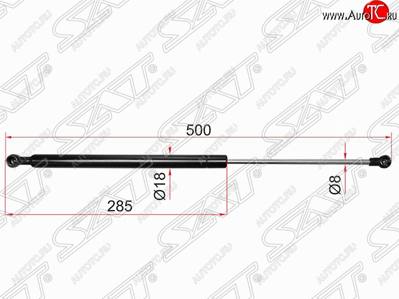 1 079 р. Упор капота SAT  Toyota Chaser - Mark 2  X100  с доставкой в г. Москва