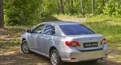 1 469 р. Защитная накладка на задний бампер RA  Toyota Corolla  E150 (2006-2010) седан дорестайлинг  с доставкой в г. Москва. Увеличить фотографию 2