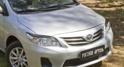 1 099 р. Реснички на фары RA Toyota Corolla E150 седан рестайлинг (2009-2013) (Неокрашенные)  с доставкой в г. Москва. Увеличить фотографию 4