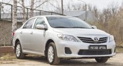 1 799 р. Защитная сетка решетки переднего бампера РА  Toyota Corolla  E150 (2009-2013) седан рестайлинг  с доставкой в г. Москва. Увеличить фотографию 5