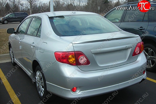 3 849 р. Лип спойлер TOP WING Toyota Corolla E150 седан дорестайлинг (2006-2010) (Неокрашенный)  с доставкой в г. Москва