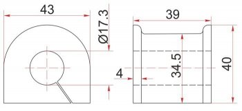 183 р. Резиновая втулка заднего стабилизатора (D=17.3) SAT  Toyota Crown  S150 (1995-2001) седан дорестайлинг, седан рестайлинг  с доставкой в г. Москва. Увеличить фотографию 1