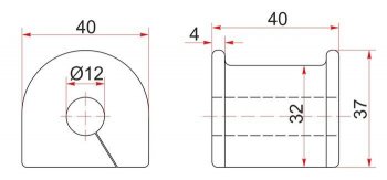 135 р. Резиновая втулка заднего стабилизатора (D=12) SAT Toyota Vitz XP10 хэтчбэк 5 дв. (1998-2001)  с доставкой в г. Москва. Увеличить фотографию 1