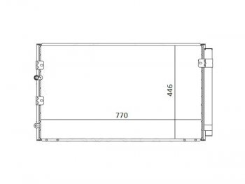Радиатор кондиционера SAT Toyota (Тойота) Estima (Эстима)  AHR10,XR30, XR40 (2000-2006) AHR10,XR30, XR40